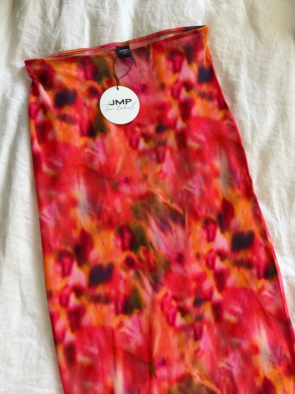JMP the Label Sicily Mesh Skirt in Cosmo
